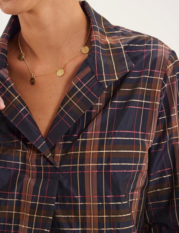 Ines De La Fressange Top Noa à Carreaux