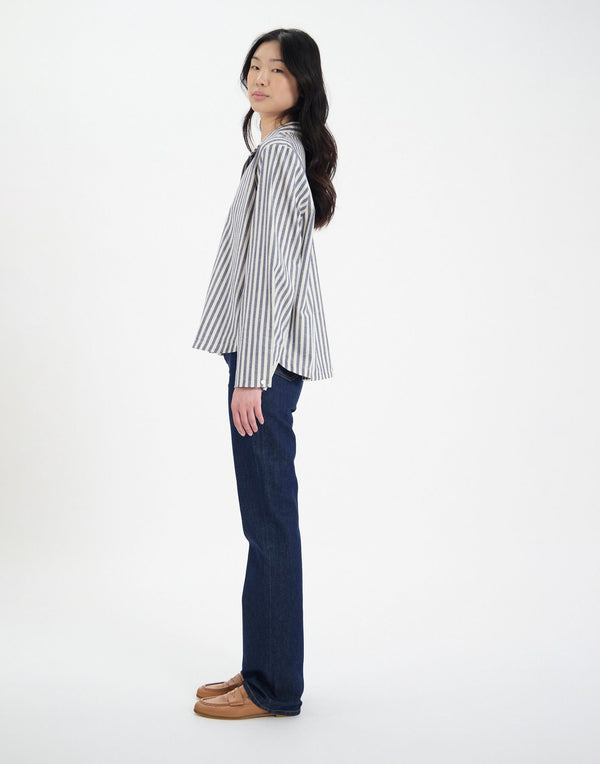 Ines De La Fressange Top Noa En Coton Bleu