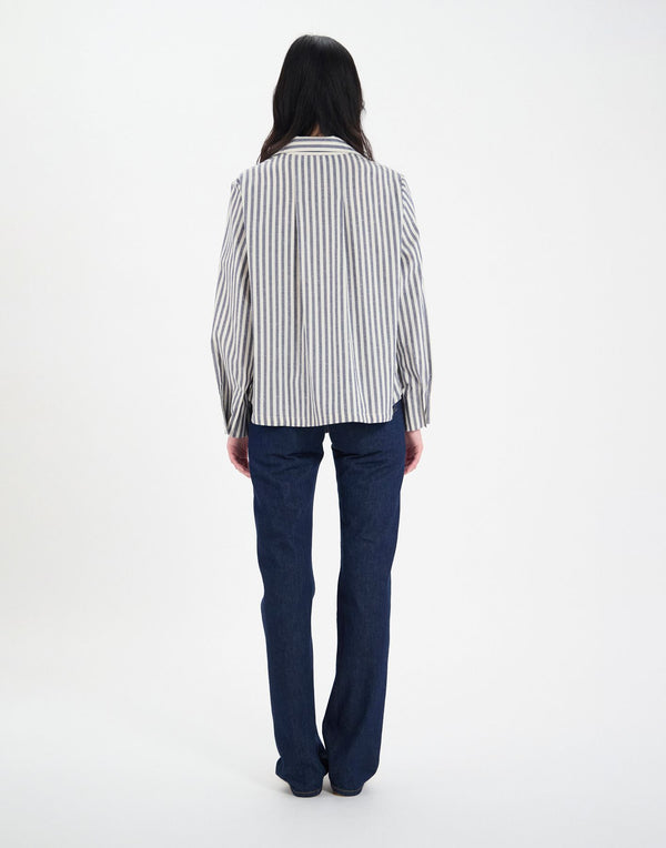 Ines De La Fressange Top Noa En Coton Bleu