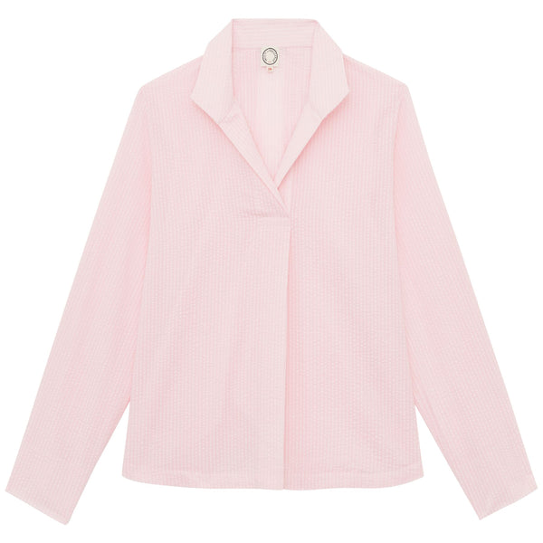 ines de la fressange Top Noa en coton rose