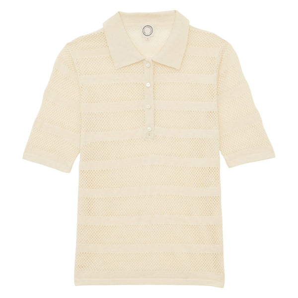 ines de la fressange Top Simon en lin écru