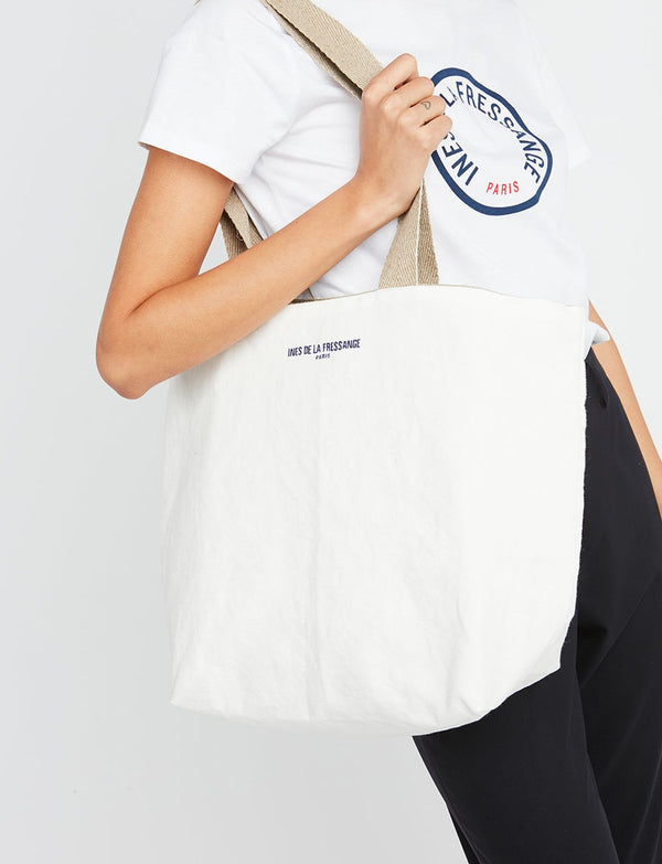 ines de la fressange Tote bag Lila ecru