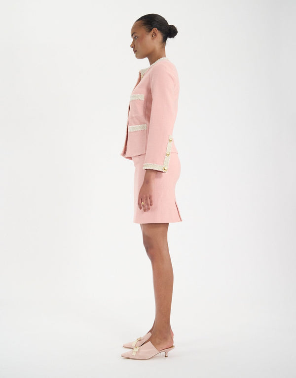 Ines De La Fressange Veste Adelaïde En Coton Rose