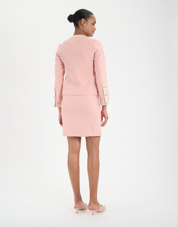 Ines De La Fressange Veste Adelaïde En Coton Rose