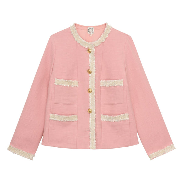 ines de la fressange Veste Adelaïde en coton rose