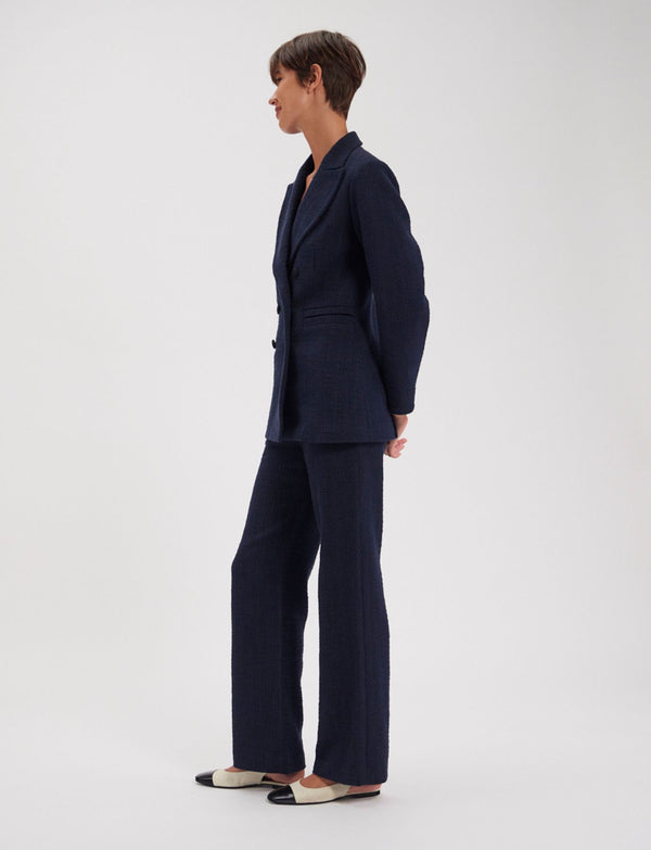 Ines De La Fressange Veste Bart Bleu Marine