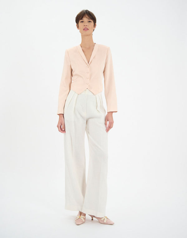 Ines De La Fressange Veste-boléro Ole Rose Pâle