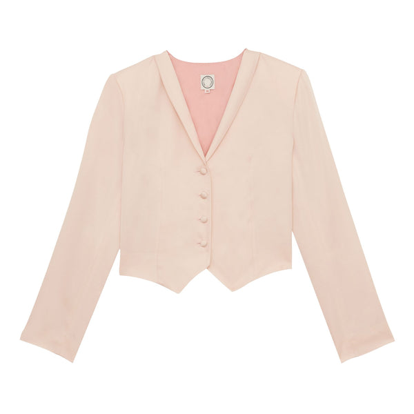 ines de la fressange Veste-boléro Ole rose pâle