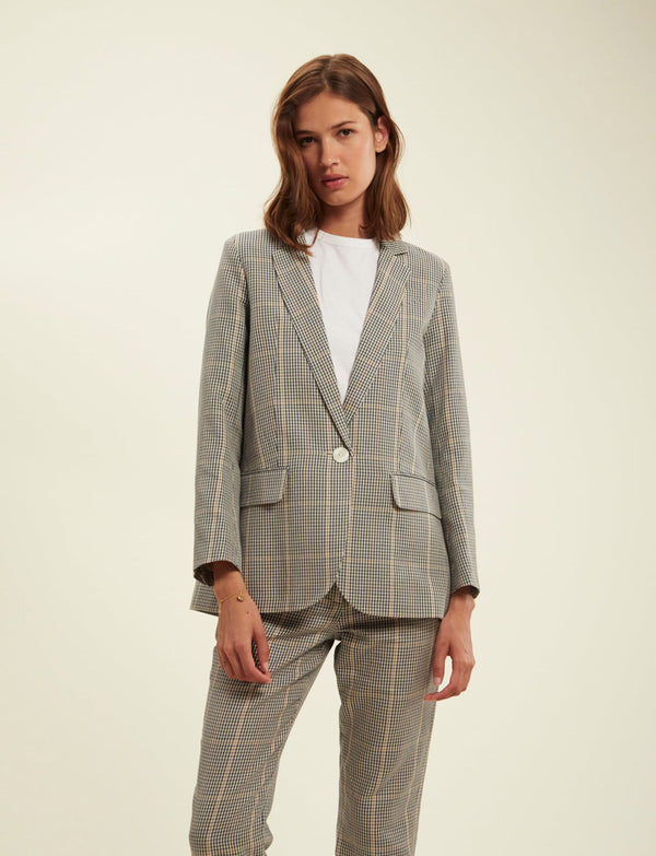 Ines De La Fressange Veste Bruna à Carreaux