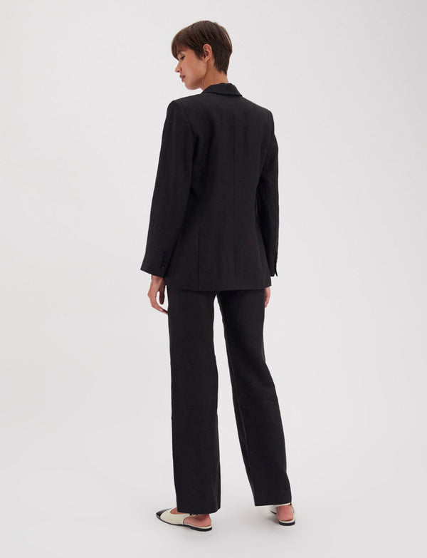 Ines De La Fressange Veste Ezio Lin Noir