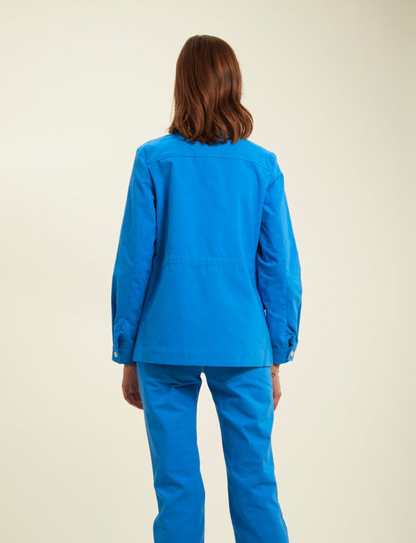 Ines De La Fressange Veste Flipper Bleu Cobalt