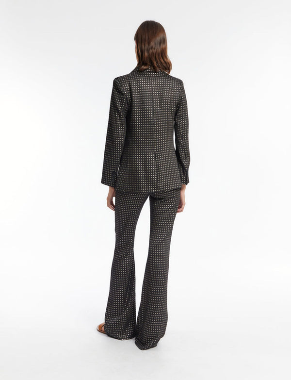 Ines De La Fressange Veste Gaelle Noire Brodée