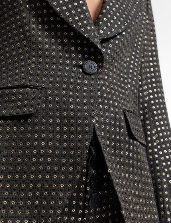 Ines De La Fressange Veste Gaelle Noire Brodée