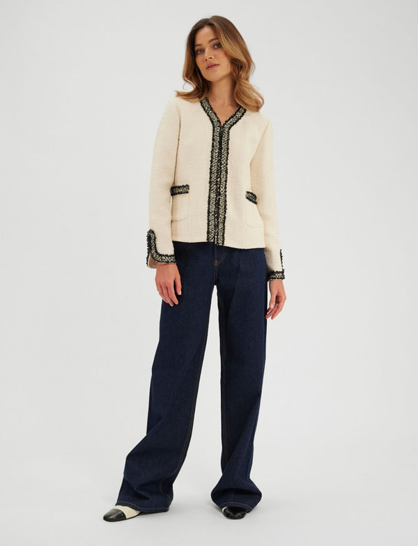 Ines De La Fressange Veste Misia écru