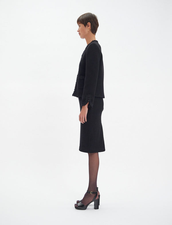 Ines De La Fressange Veste Misia En Laine Noire