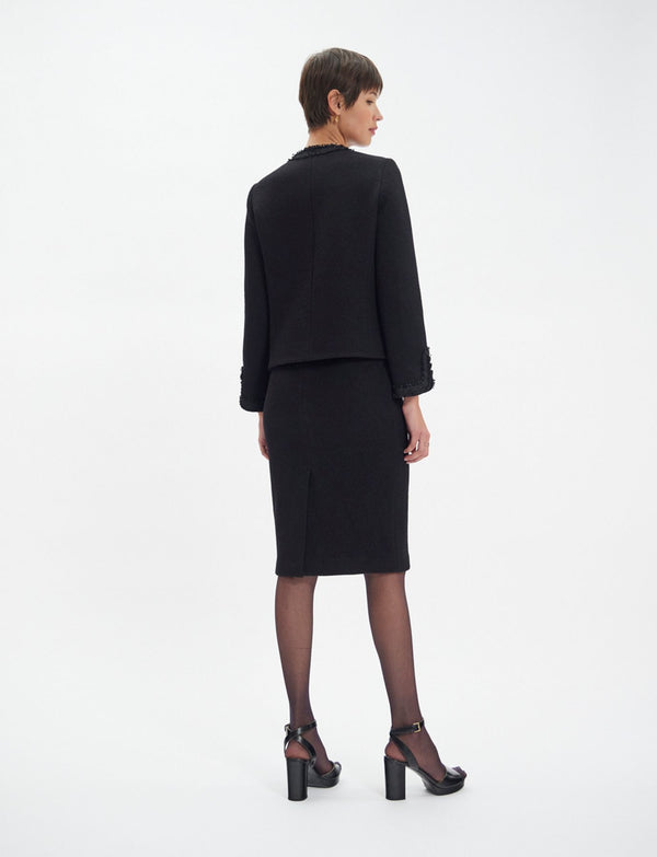 Ines De La Fressange Veste Misia En Laine Noire