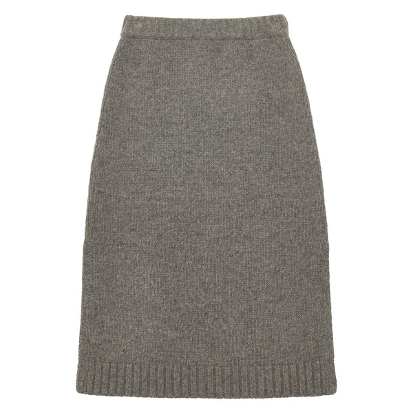 ines de la fressange Jupe Damia en laine responsable grise