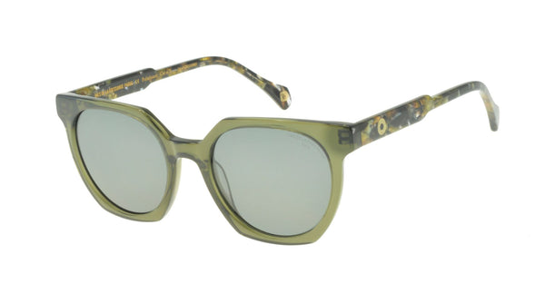 ines de la fressange Lunettes de soleil Laura kaki cristal