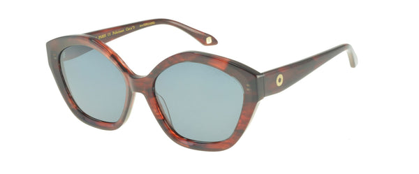 ines de la fressange Lunettes de soleil Marylin rouges marbrées