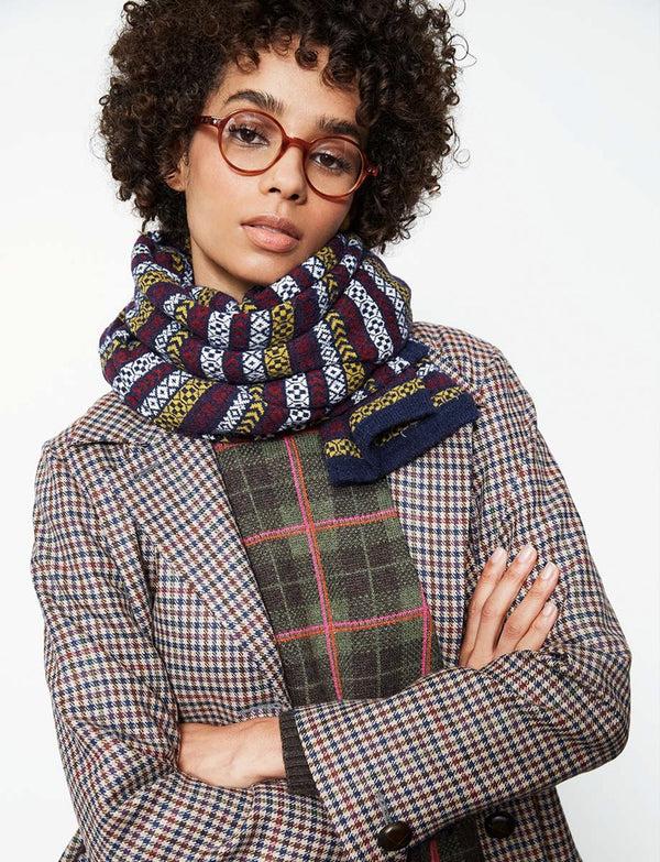 Ines De La Fressange Manteau Cornelius Laine Bordeaux