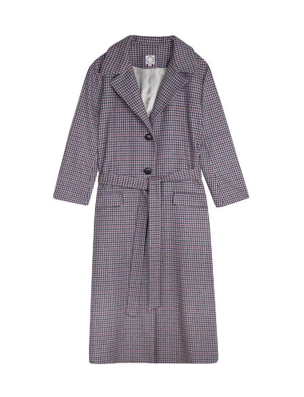 ines de la fressange Manteau Cornelius laine bordeaux