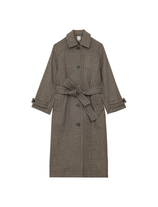 ines de la fressange Manteau Esmé en lainage pied-de-poule