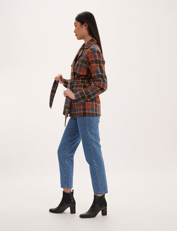 Ines De La Fressange Manteau Romaric Multicolore à Carreaux