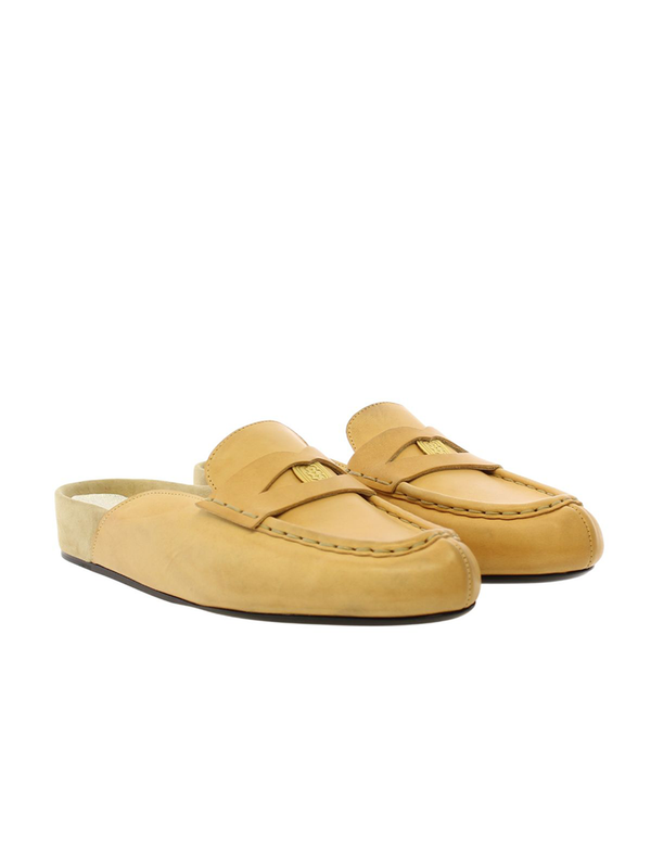 Ines De La Fressange Mocassin Mule Flavie Cuir Naturel