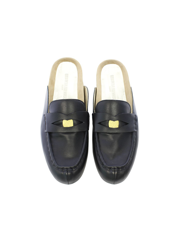 Ines De La Fressange Mocassin Mule Flavie Cuir Noir