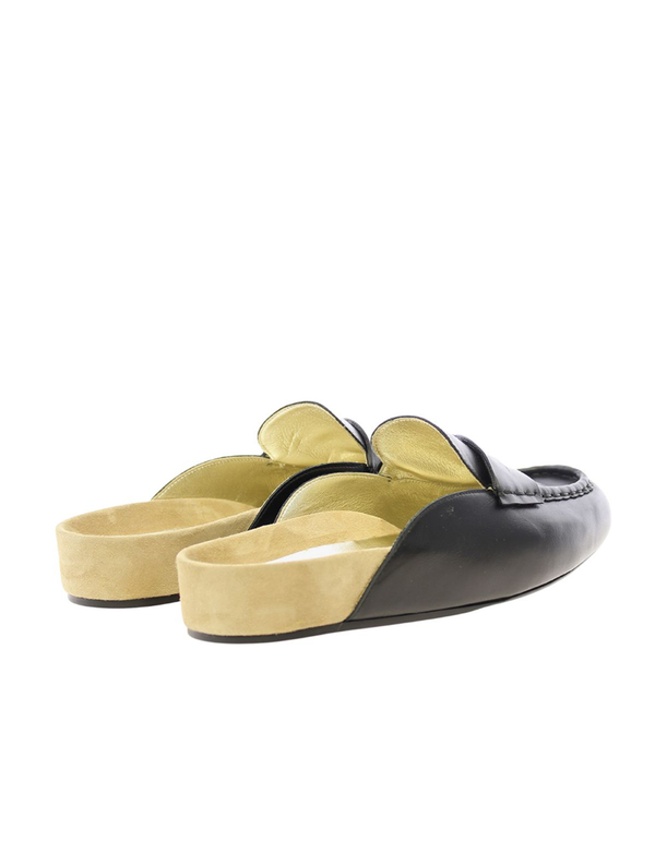 Ines De La Fressange Mocassin Mule Flavie Cuir Noir