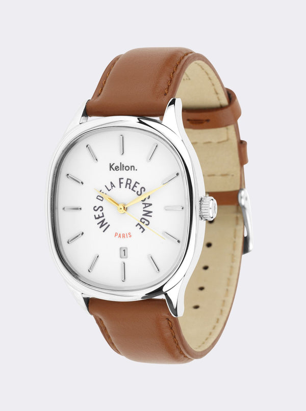 Ines De La Fressange Montre Grande Colorama Camel Kelton X Ines De La Fressange Paris