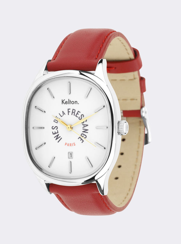 Ines De La Fressange Montre Grande Colorama Red Kelton X Ines De La Fressange Paris