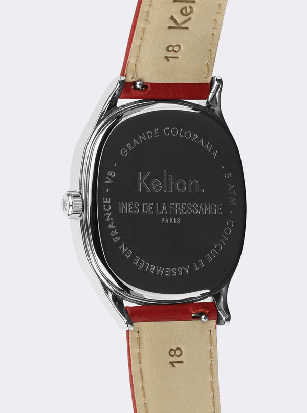 Ines De La Fressange Montre Grande Colorama Red Kelton X Ines De La Fressange Paris