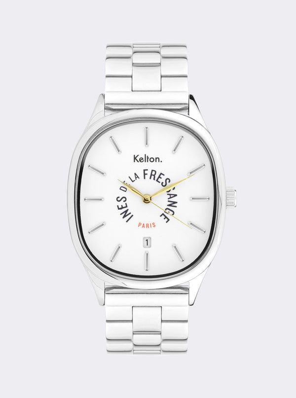 ines de la fressange Montre Grande Colorama silver Kelton x Ines de la Fressange Paris