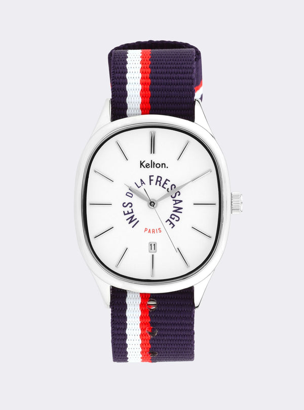 ines de la fressange Montre Grande Colorama Sport navy Kelton x Ines de la Fressange Paris