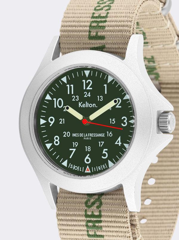 Ines De La Fressange Montre Solaire Field Sand Kelton X Ines De La Fressange Paris