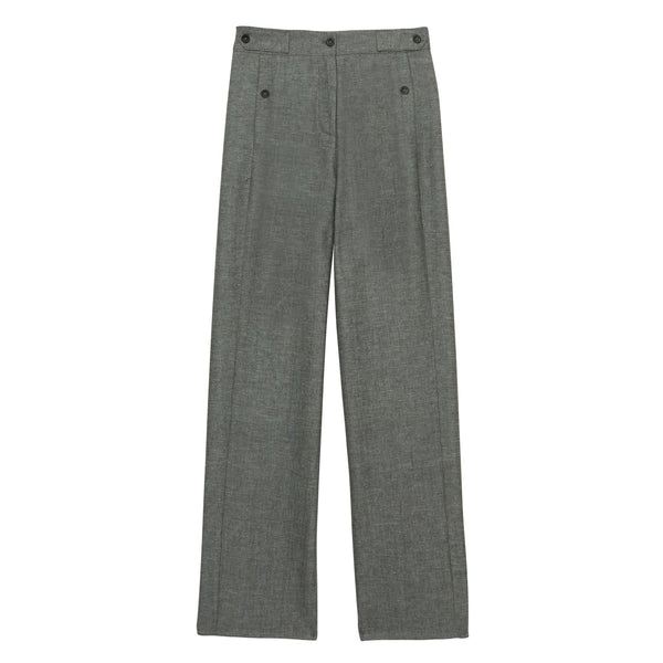 ines de la fressange Pantalon à pinces Piotr lin mélangé gris