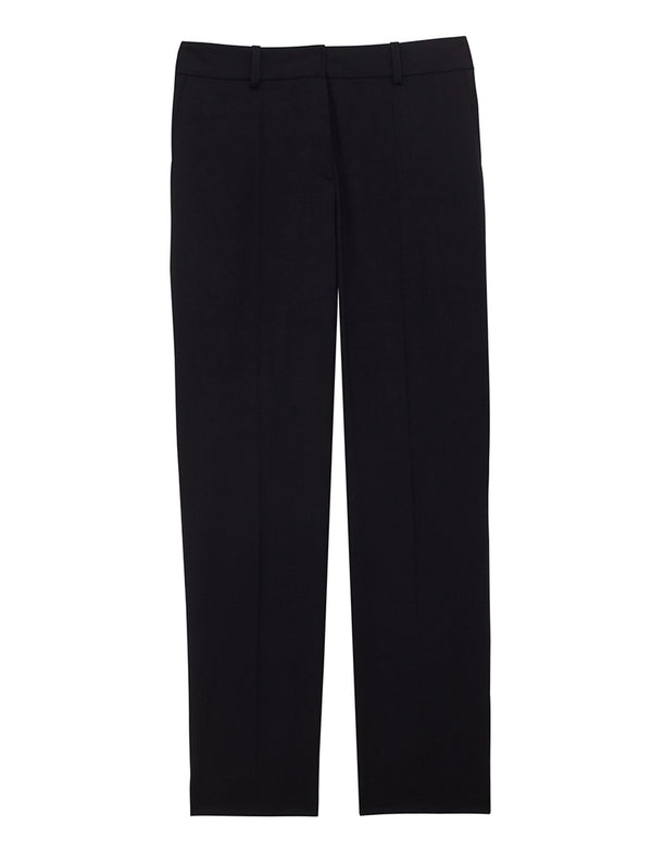 ines de la fressange Pantalon Audrey bleu foncé en pure laine