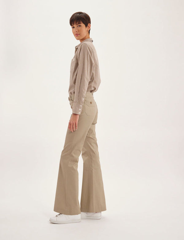 Ines De La Fressange Pantalon Charlotte Beige Clair