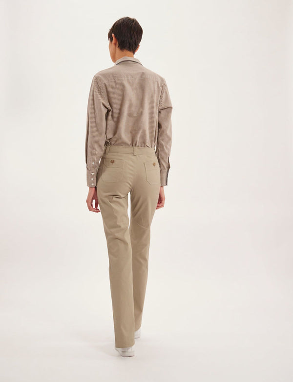 Ines De La Fressange Pantalon Charlotte Beige Clair