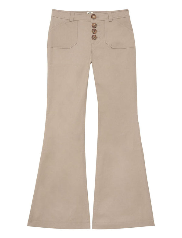 ines de la fressange Pantalon Charlotte beige clair