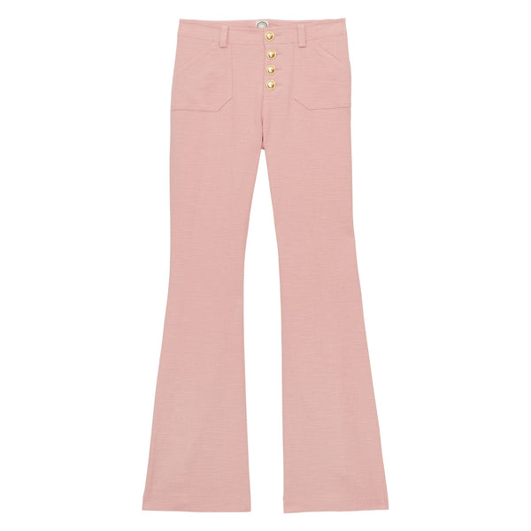 ines de la fressange Pantalon Charlotte en coton rose