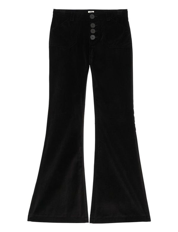 ines de la fressange Pantalon Charlotte noir en coton