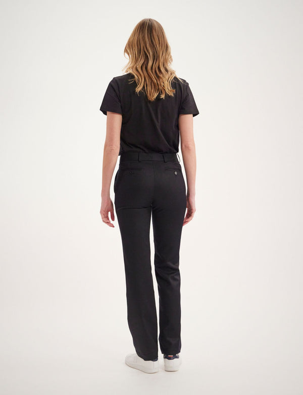 Ines De La Fressange Pantalon Francisco Bleu Marine Laine