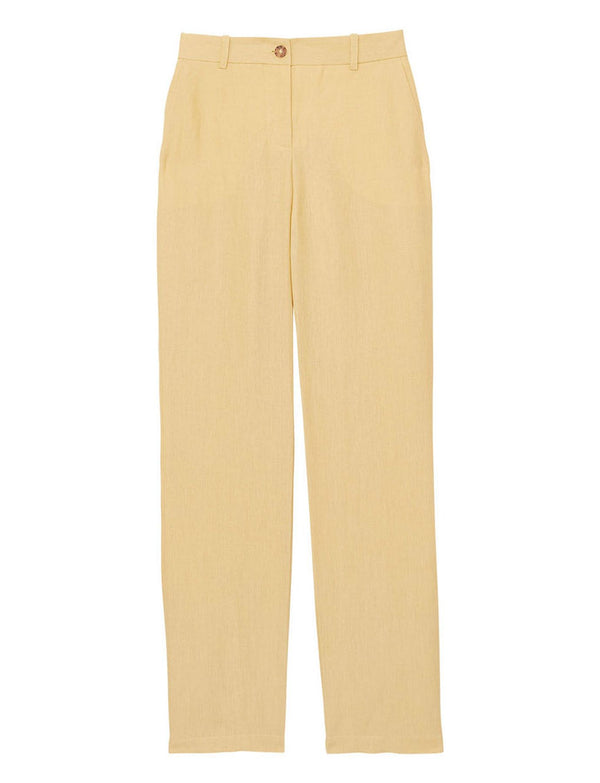 ines de la fressange Pantalon Francisco en lin citron