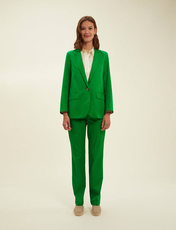 Ines De La Fressange Pantalon Francisco Vert Prairie