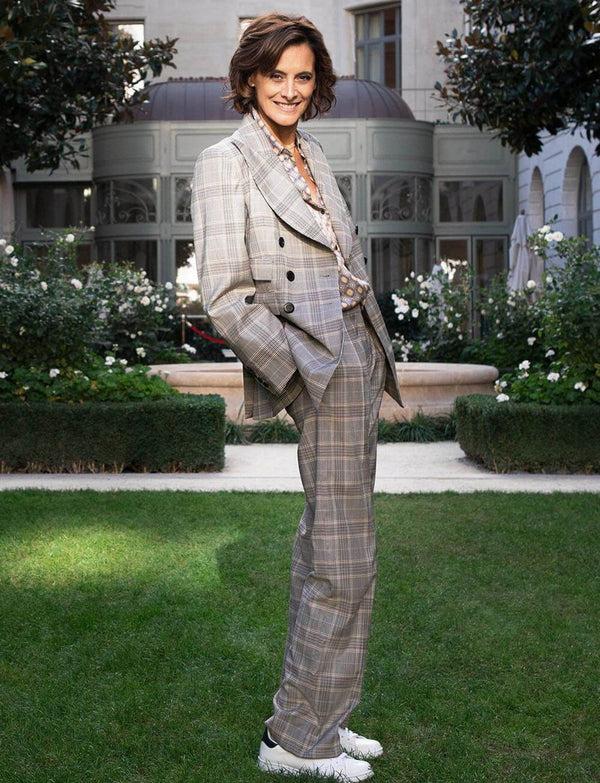 Ines De La Fressange Pantalon Hector Imprimé Prince De Galles