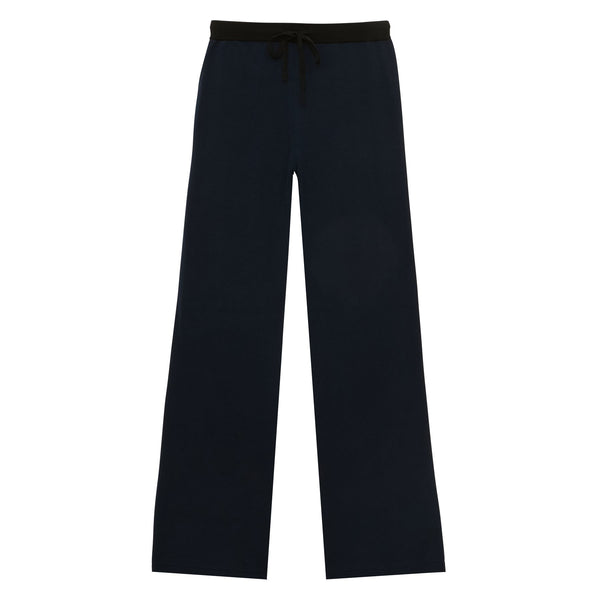 ines de la fressange Pantalon John en coton marine foncé