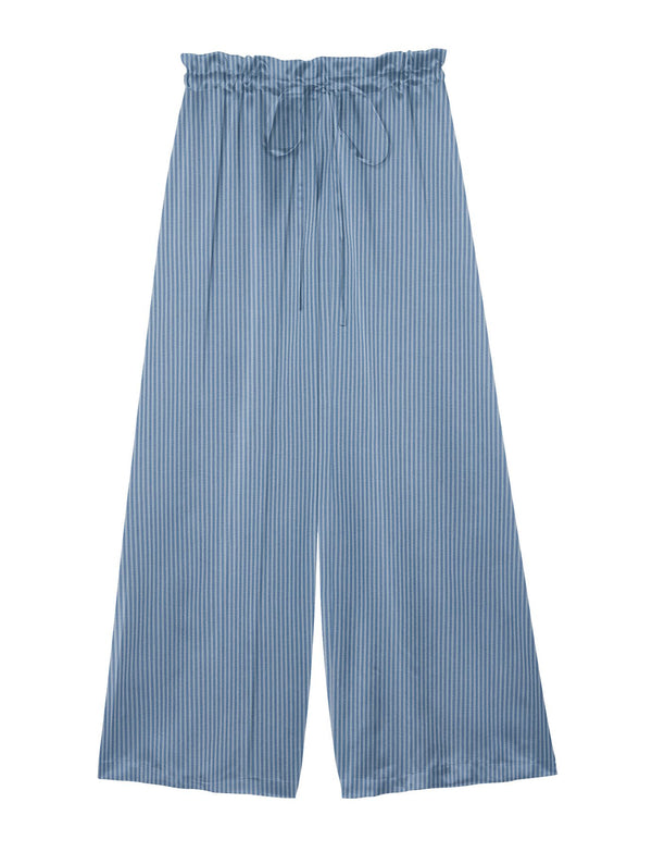 ines de la fressange Pantalon large Kurt en coton bleu