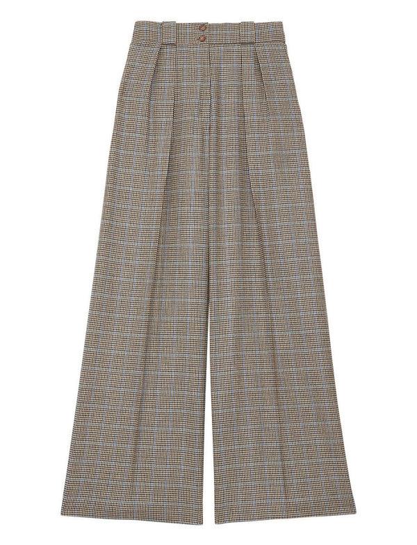 ines de la fressange Pantalon Marlène pied-de-poule